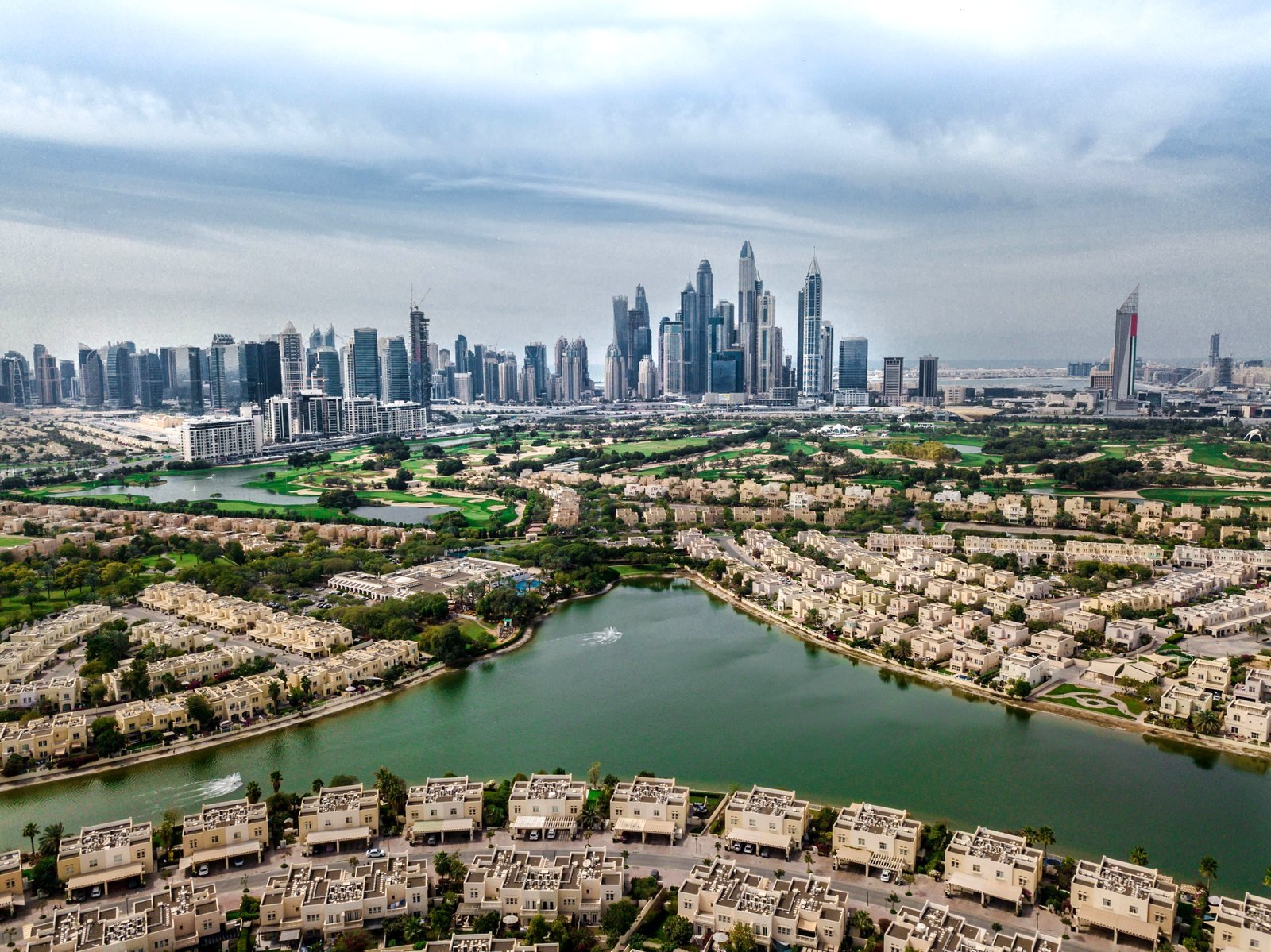 Dubai Hills villas and greenery