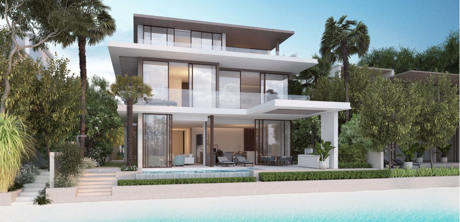 Beach Collection Villa Provence, beach side render